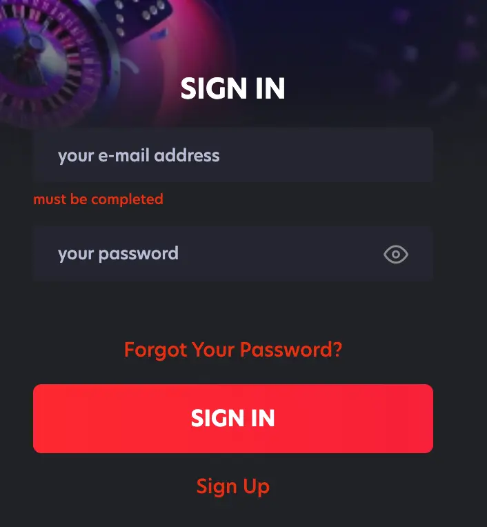 1Red Sign In